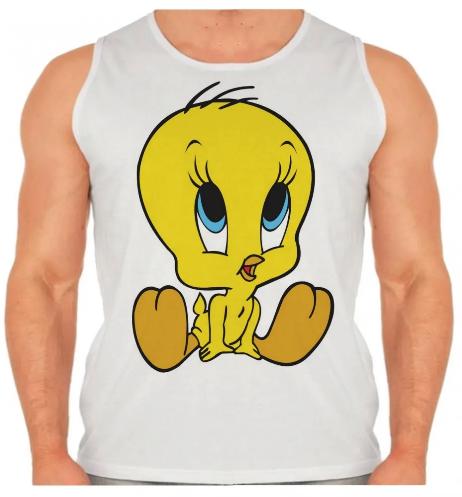 Camiseta Regata adulto ou infantil Piu Piu pinto frajola gato