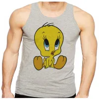 Camiseta Regata adulto ou infantil Piu Piu pinto frajola gato - Foto 2