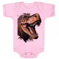 Body Bebê Infantil roupa criança dinossauro rex repitil - Foto 4