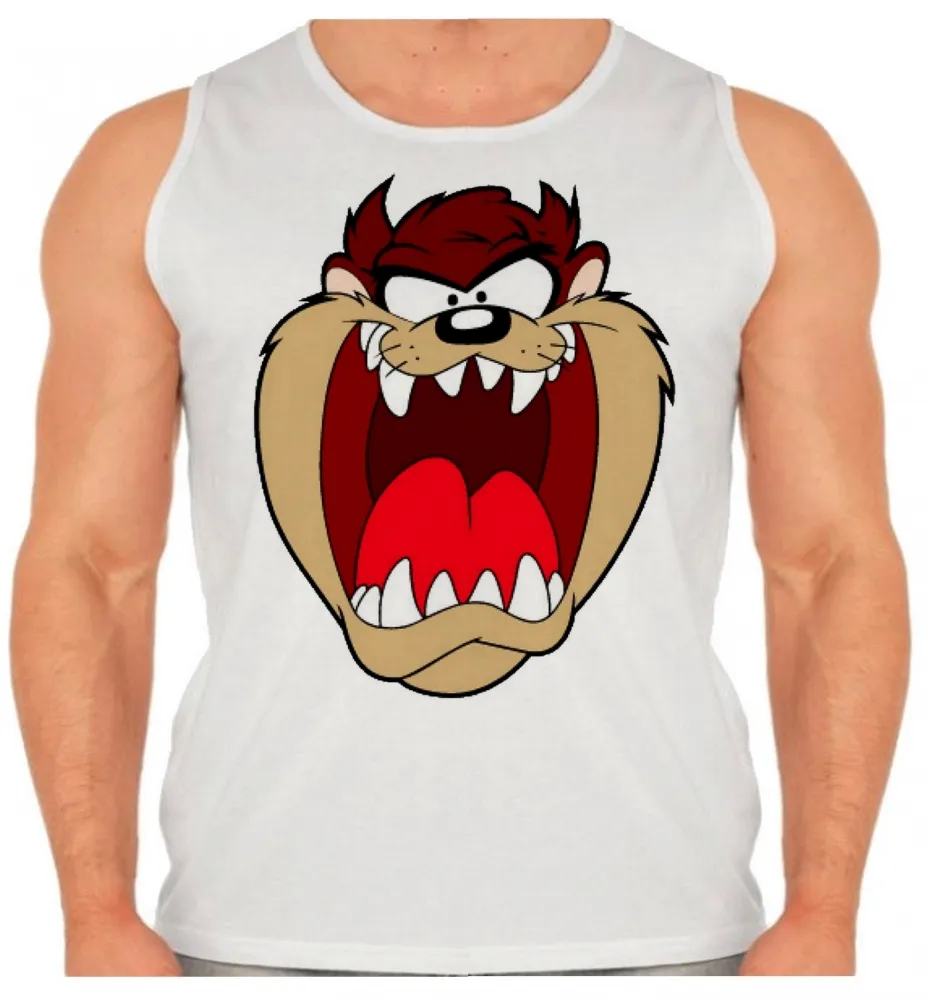 Camiseta Regata adulto ou infantil Taz Mania diabo tazmania