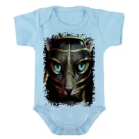 Body Bebê Infantil roupa criança Gato Egipicio egito piramide - Foto 3