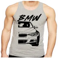 Camiseta Regata adulto ou infantil Bmw 320i carro top do Brasil - Foto 2