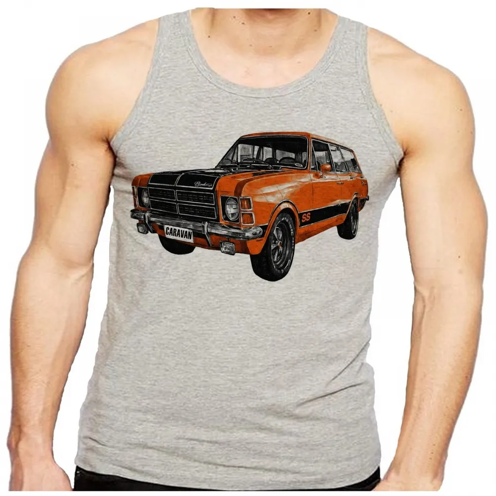 Camiseta Regata adulto ou infantil Chevrolet caravan SS carro antigo