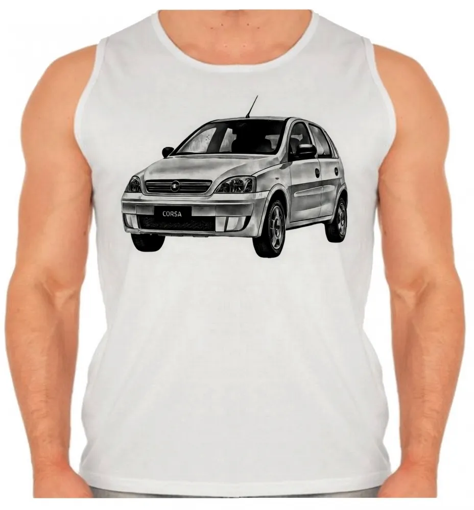 Camiseta Regata adulto ou infantil Chevrolet corsa carro antigo bom