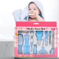 10 Pcs/Newborn Set Kit De Cuidados Com A Saúde Do Bebê Acessórios Cortador De Unhas Escova De Tesoura