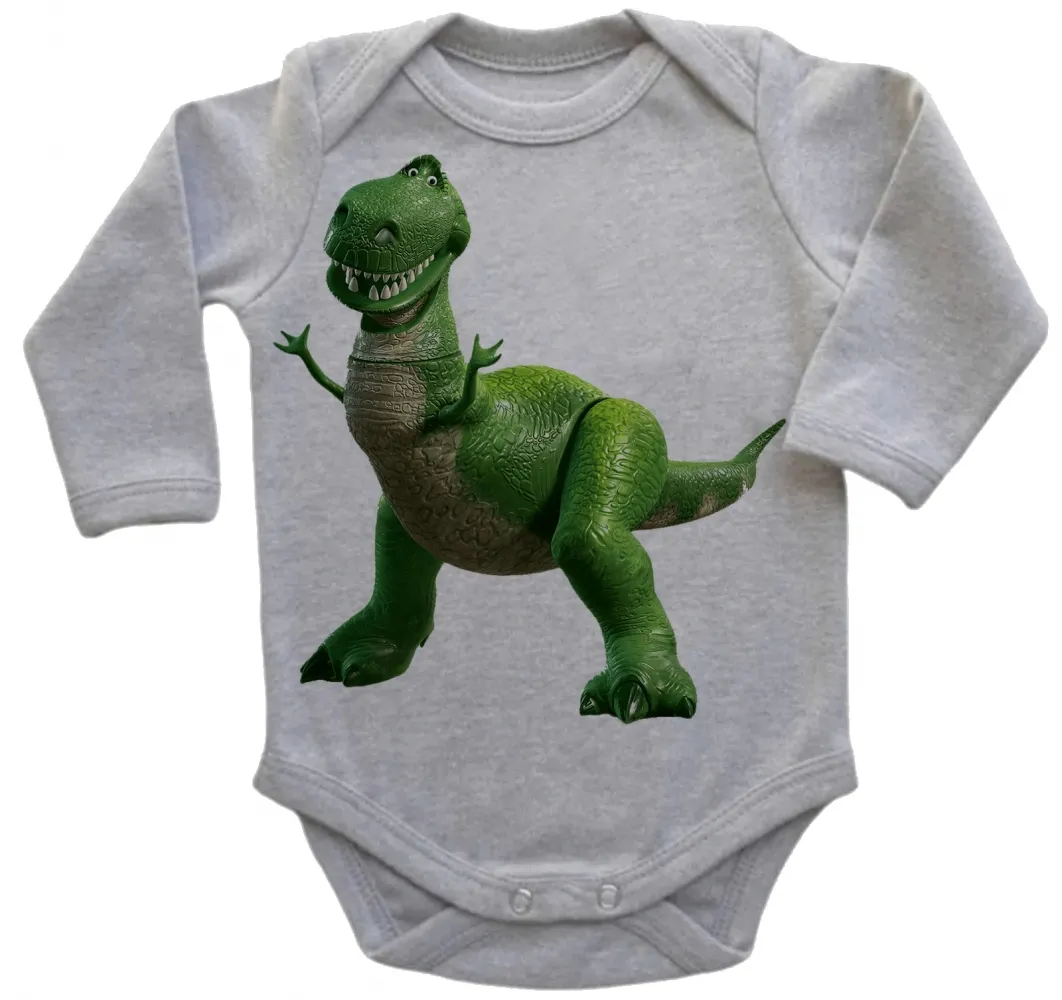 Body Bebê Infantil roupa criança Rex dinossauro toy story Imagem