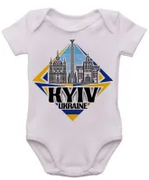 Body Bebê Infantil roupa criança Kiev Ucrania Lembrança - Foto 4