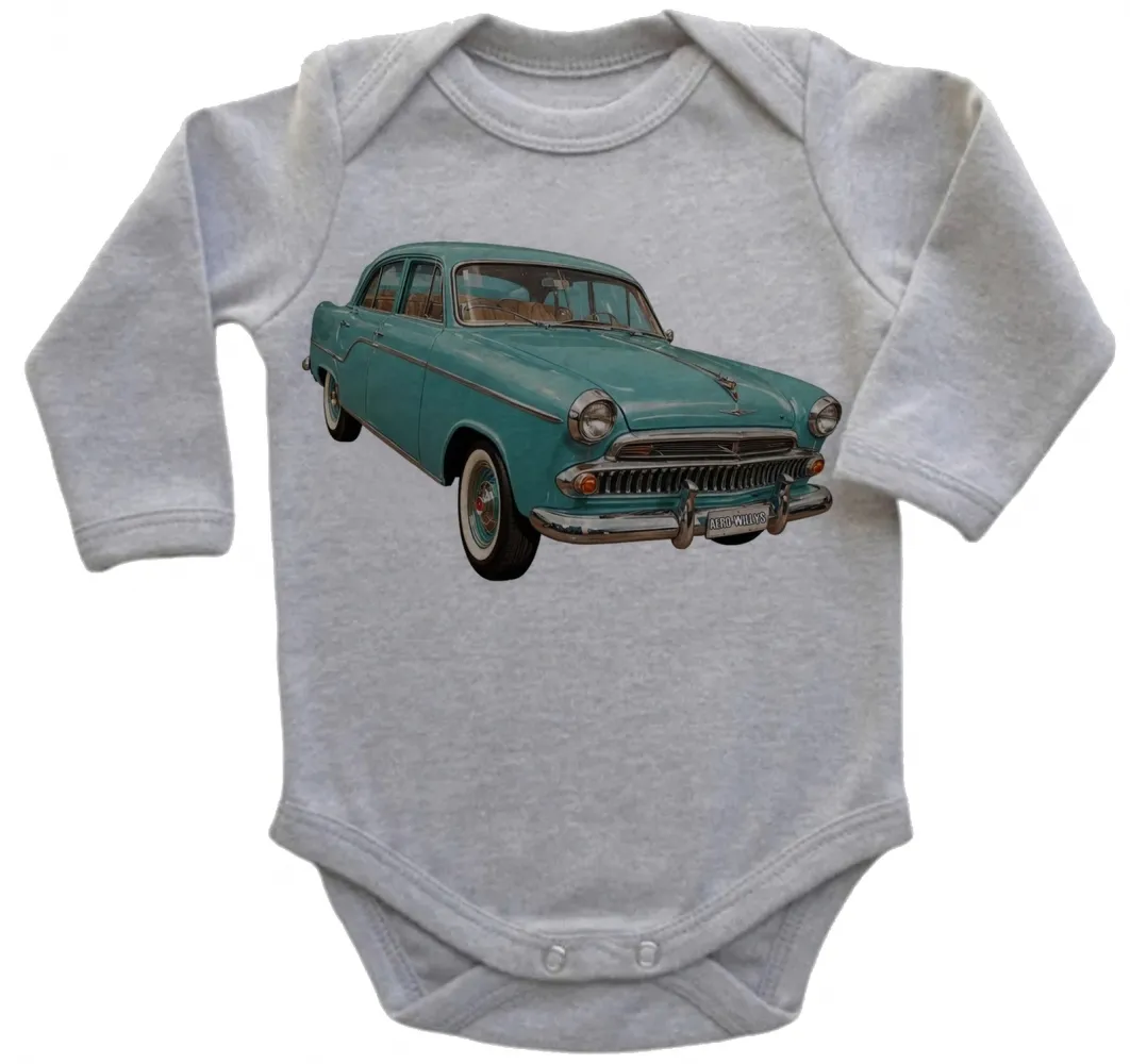 Body Bebê Infantil roupa criança Aero willys carro antigo