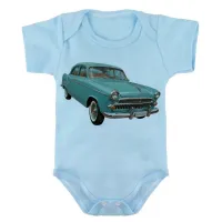 Body Bebê Infantil roupa criança Aero willys carro antigo - Foto 3