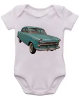 Body Bebê Infantil roupa criança Aero willys carro antigo - Foto 4