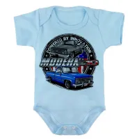 Body Bebê Infantil roupa criança Chevrolet c10 camionte antiga - Foto 2