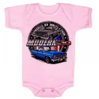 Body Bebê Infantil roupa criança Chevrolet c10 camionte antiga - Foto 4