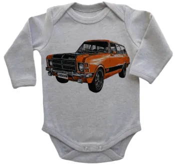 Body Bebê Infantil roupa criança Chevrolet caravan SS carro antigo