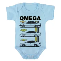 Body Bebê Infantil roupa criança Chevrolet Omega carro antigo - Foto 3