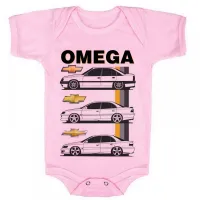 Body Bebê Infantil roupa criança Chevrolet Omega carro antigo - Foto 2