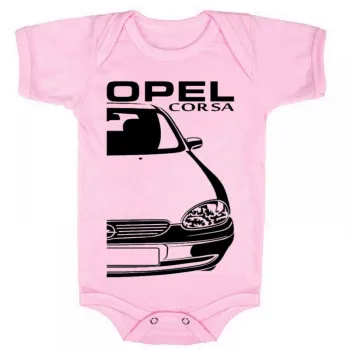 Body Bebê Infantil roupa criança Chevrolet opel corsa carro antigo - Foto 2