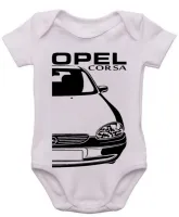 Body Bebê Infantil roupa criança Chevrolet opel corsa carro antigo - Foto 3