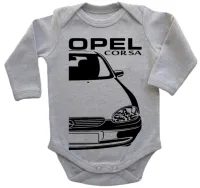 Body Bebê Infantil roupa criança Chevrolet opel corsa carro antigo - Foto 4