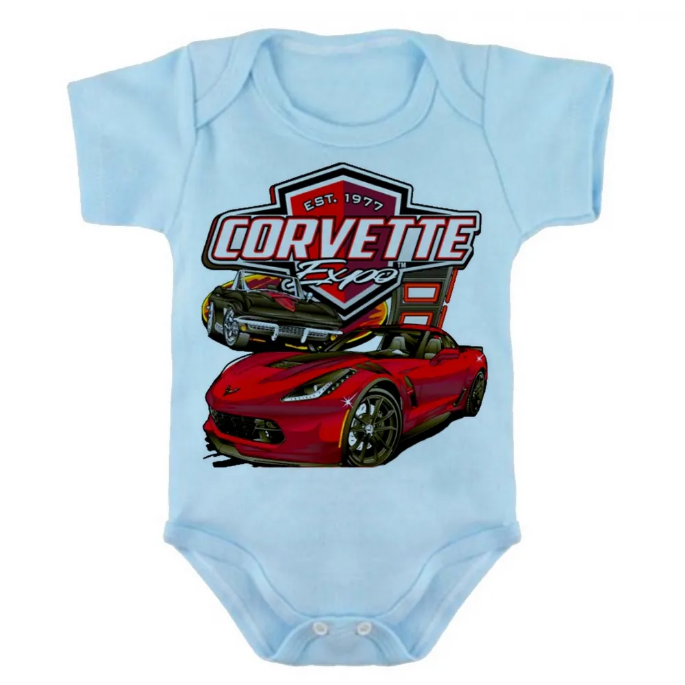 Body Bebê Infantil roupa criança Corvette carro americano classico