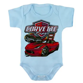 Body Bebê Infantil roupa criança Corvette carro americano classico