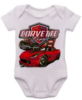 Body Bebê Infantil roupa criança Corvette carro americano classico - Foto 3