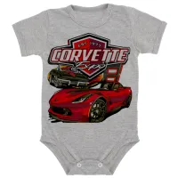 Body Bebê Infantil roupa criança Corvette carro americano classico - Foto 4