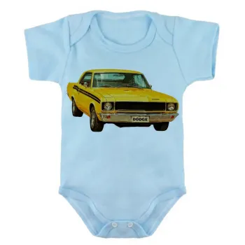 Body Bebê Infantil roupa criança Dodge darth charger carro antigo - Foto 2