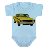 Body Bebê Infantil roupa criança Dodge darth charger carro antigo - Foto 2