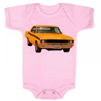 Body Bebê Infantil roupa criança Dodge darth charger carro antigo - Foto 3