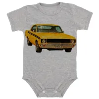 Body Bebê Infantil roupa criança Dodge darth charger carro antigo - Foto 4