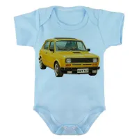 Body Bebê Infantil roupa criança Fiat 147 carro antigo classico - Foto 2