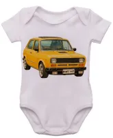 Body Bebê Infantil roupa criança Fiat 147 carro antigo classico - Foto 3