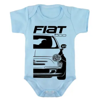 Body Bebê Infantil roupa criança Fiat 500 carro antigo 1967 - Foto 2