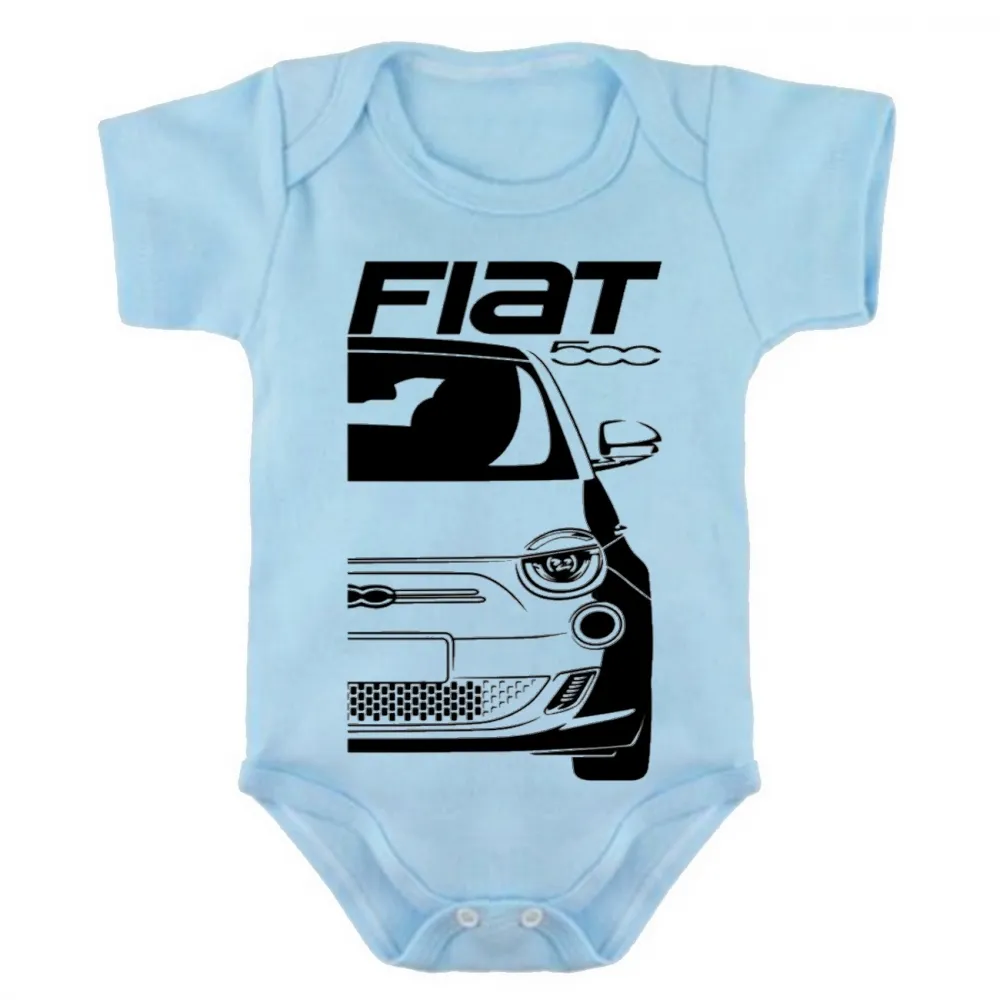 Body Bebê Infantil roupa criança Fiat 500 modelo novo Imagem