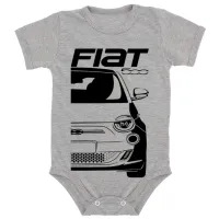 Body Bebê Infantil roupa criança Fiat 500 modelo novo - Foto 4