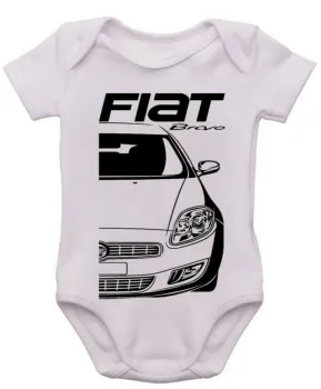 Body Bebê Infantil roupa criança Fiat bravo carro classico top