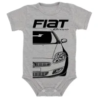 Body Bebê Infantil roupa criança Fiat bravo carro classico top - Foto 4