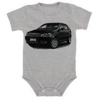 Body Bebê Infantil roupa criança Fiat palio carro antigo - Foto 4