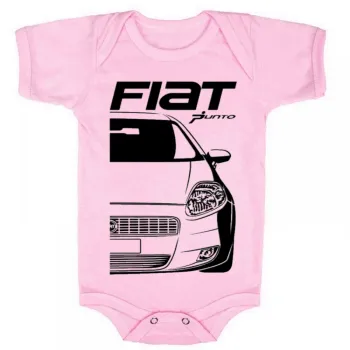 Body Bebê Infantil roupa criança Fiat Punto carro classico - Foto 2