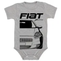 Body Bebê Infantil roupa criança Fiat Punto carro classico - Foto 3