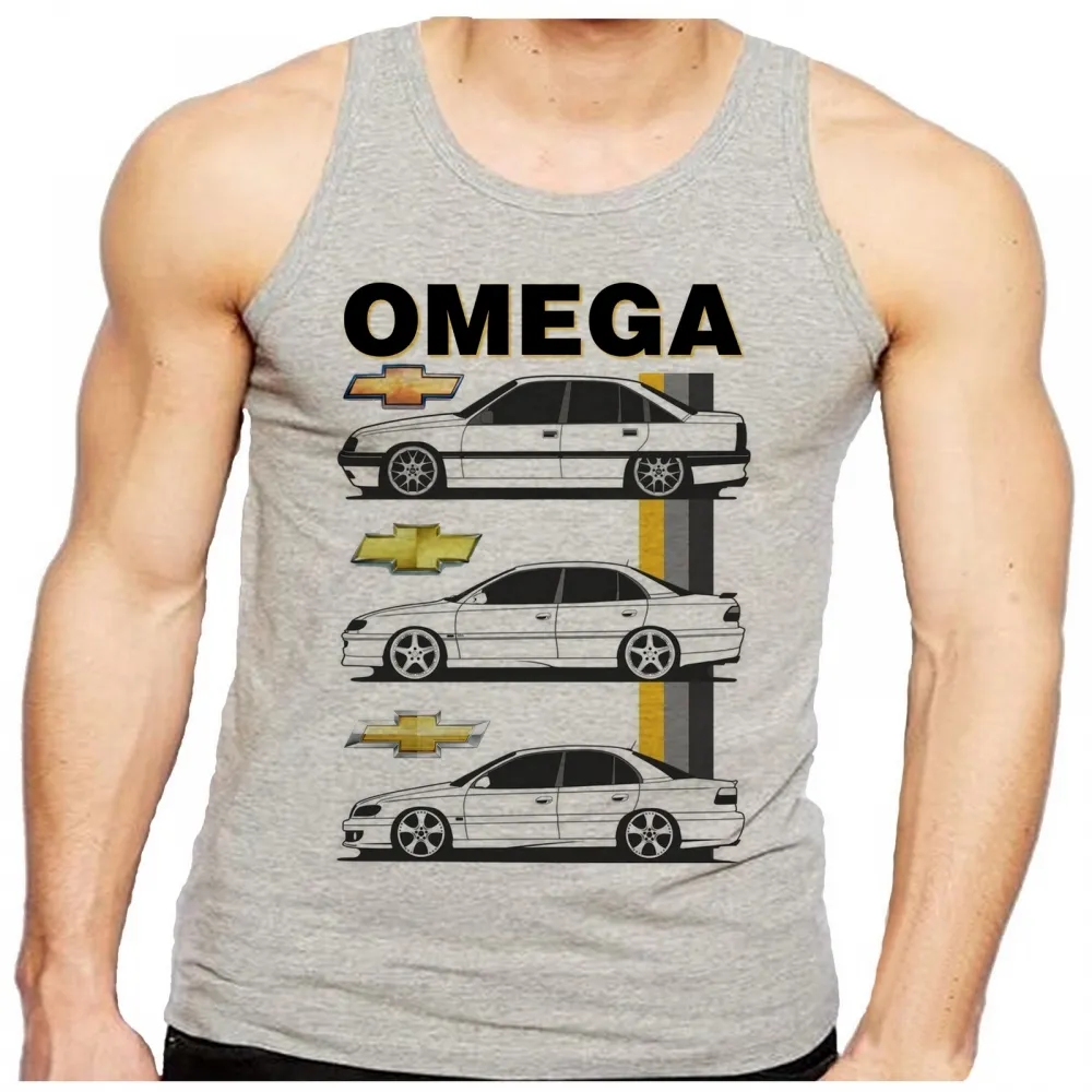 Camiseta Regata adulto ou infantil Chevrolet omega modelo geraçoes