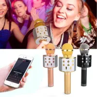 WS-858 - Microfone infantil de Karaoke Microfone de Brinquedo Sem Fio Bluetooth - Foto 2