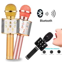 WS-858 - Microfone infantil de Karaoke Microfone de Brinquedo Sem Fio Bluetooth - Foto 4