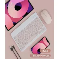 Sem Fio Bluetooth Teclado 10 Polegadas com mouse - Foto 4