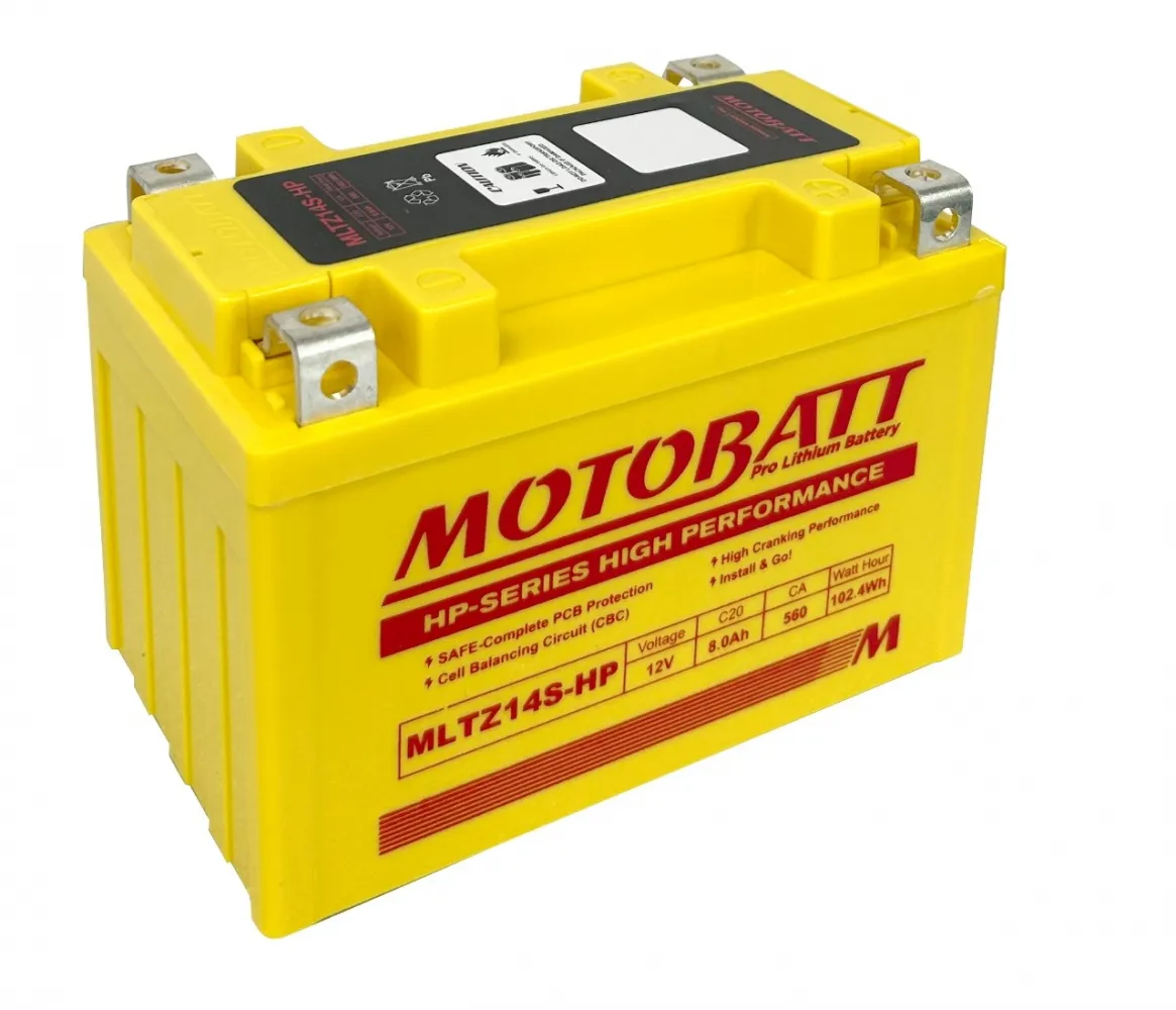 BATERIA MOTOBATT LITHIUM SPORTSTER MLTZ14S-HP (MBTX12U/ YTX14L-BS) 