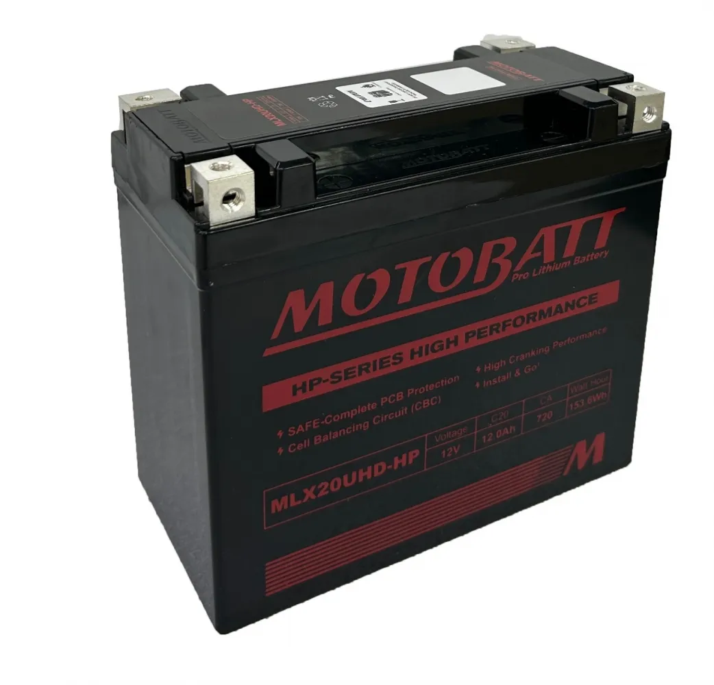 BATERIA MOTOBATT LITHIUM SOFTAIL, DYNA E VRSC - MLX20UHD-HP (MBTX20UHD / YTX20L-BS)