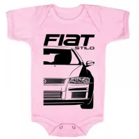 Body Bebê Infantil roupa criança Fiat Stilo carro antigo - Foto 4