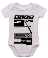 Body Bebê Infantil roupa criança Fiat uno carro antigo classico - Foto 4