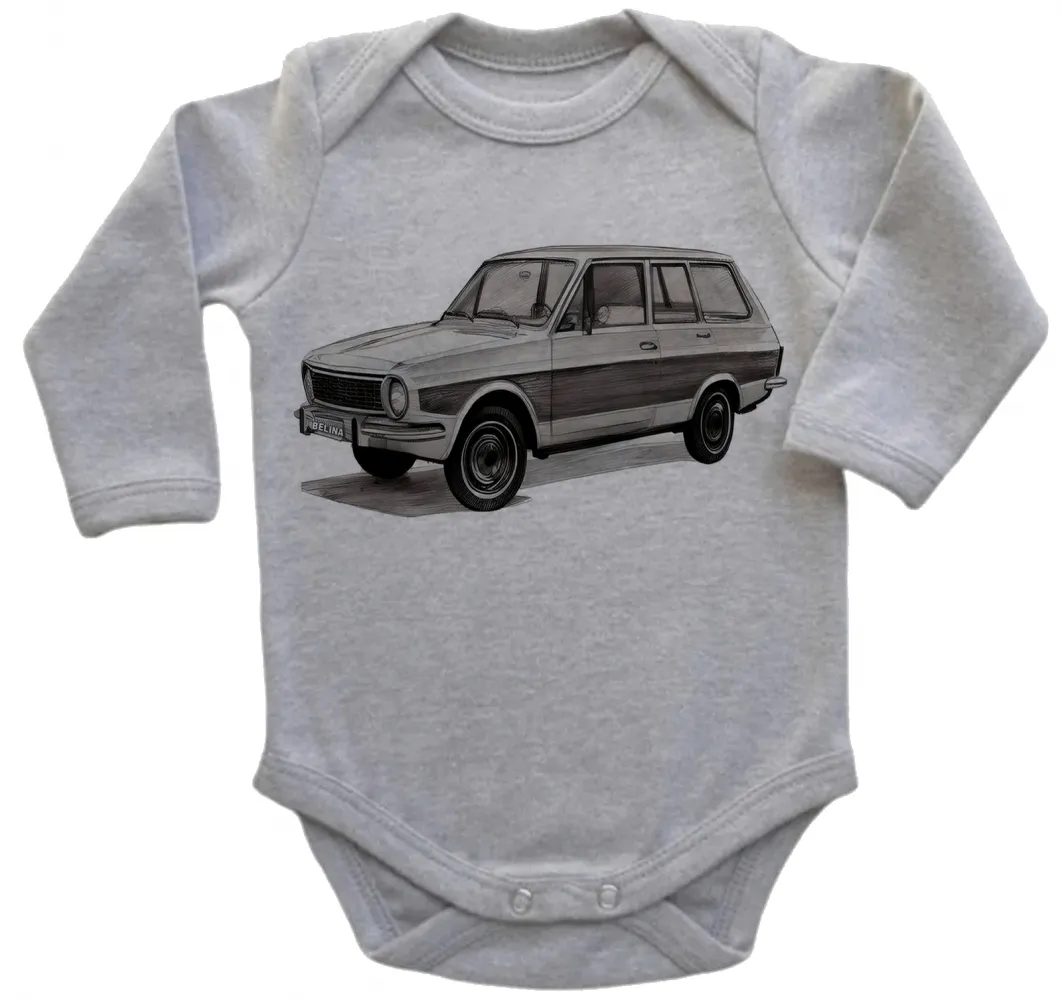 Body Bebê Infantil roupa criança Ford belina carro antigo classico Imagem