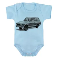 Body Bebê Infantil roupa criança Ford belina carro antigo classico - Foto 2